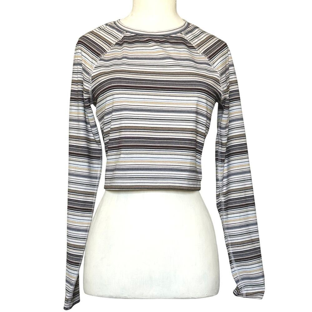 Prana Women’s Heavana Stripe Long Sleeve Performance T-Shirt Size S *EUC - Picture 2 of 9